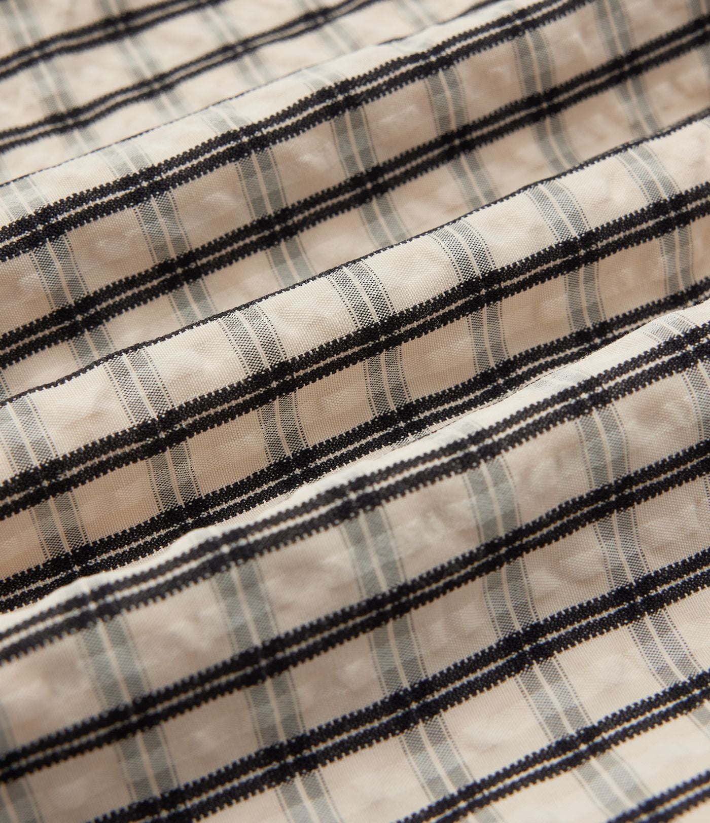 Pantalon large décontracté à carreaux taille mi-haute avec cordon de serrage et poches
