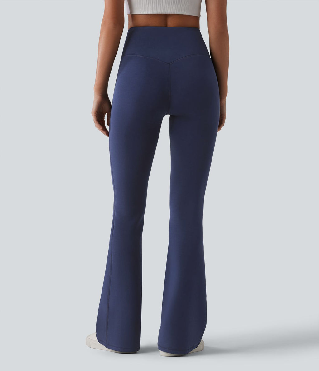 SpacerTek™ Pantalon casual évasé gainant taille haute