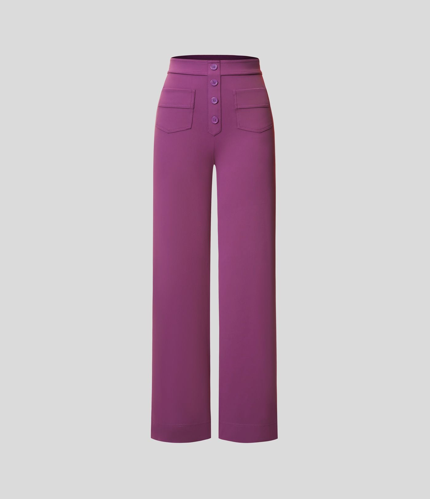 Pantalon taille haute coupe droite DayStretch avec poches