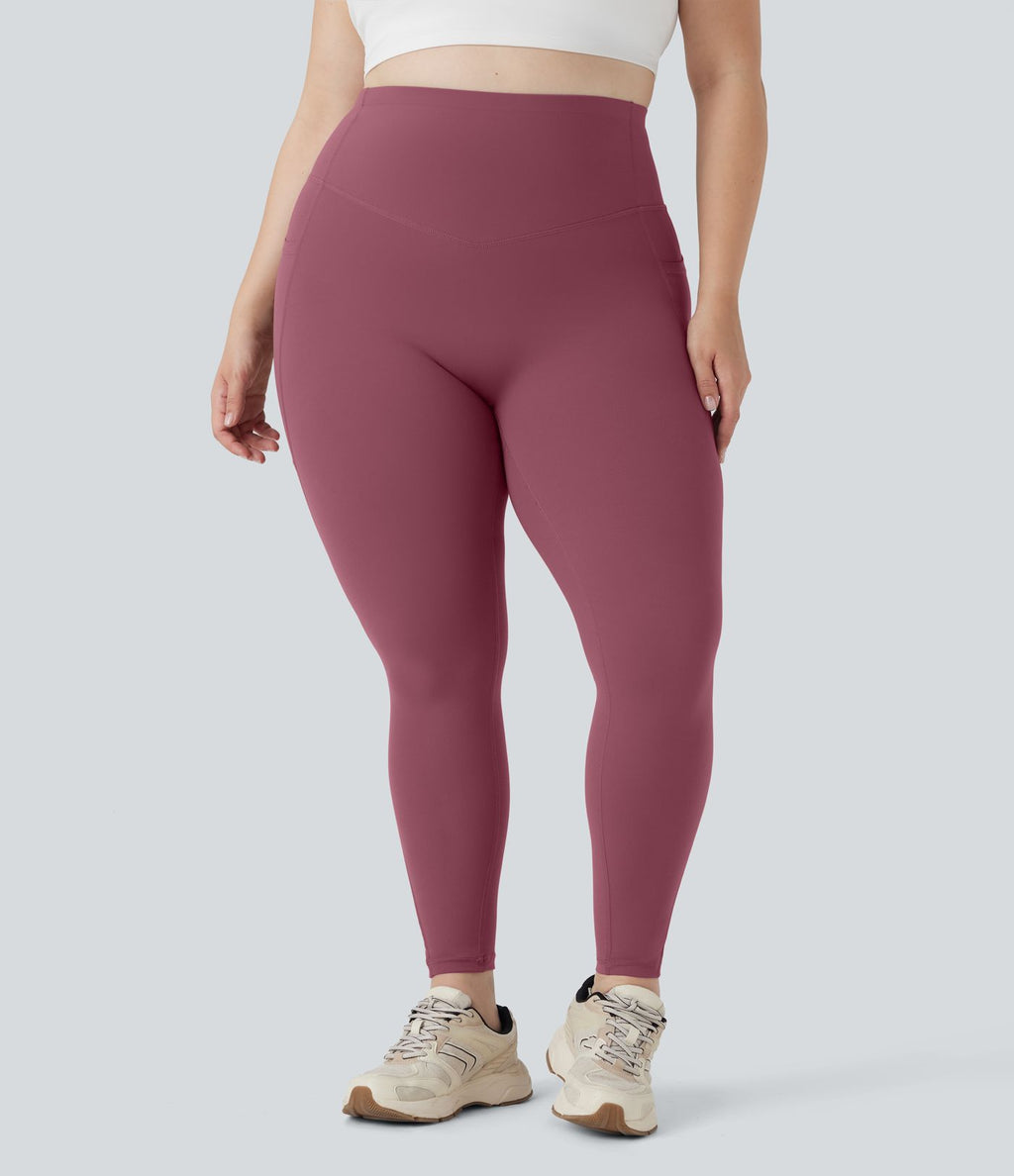 Legging d'entraînement gainant galbant taille haute grande taille avec poches Halara UltraSculpt™