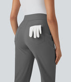Pantalon de golf séchage rapide, taille mi-haute, avec poches et poche tee, UPF40+