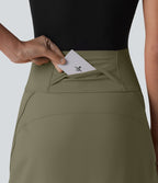 Jupe de golf courte 2-en-1 SoftlyZero™ Airy effet frais InstantCool taille ultra-haute gainant avec ourlet arrondi et poches