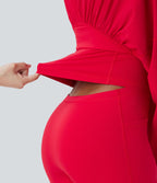 Robe de yoga courte 2-en-1 dos nu à séchage rapide Breezeful™ avec poches latérales - Easy Peasy Edition