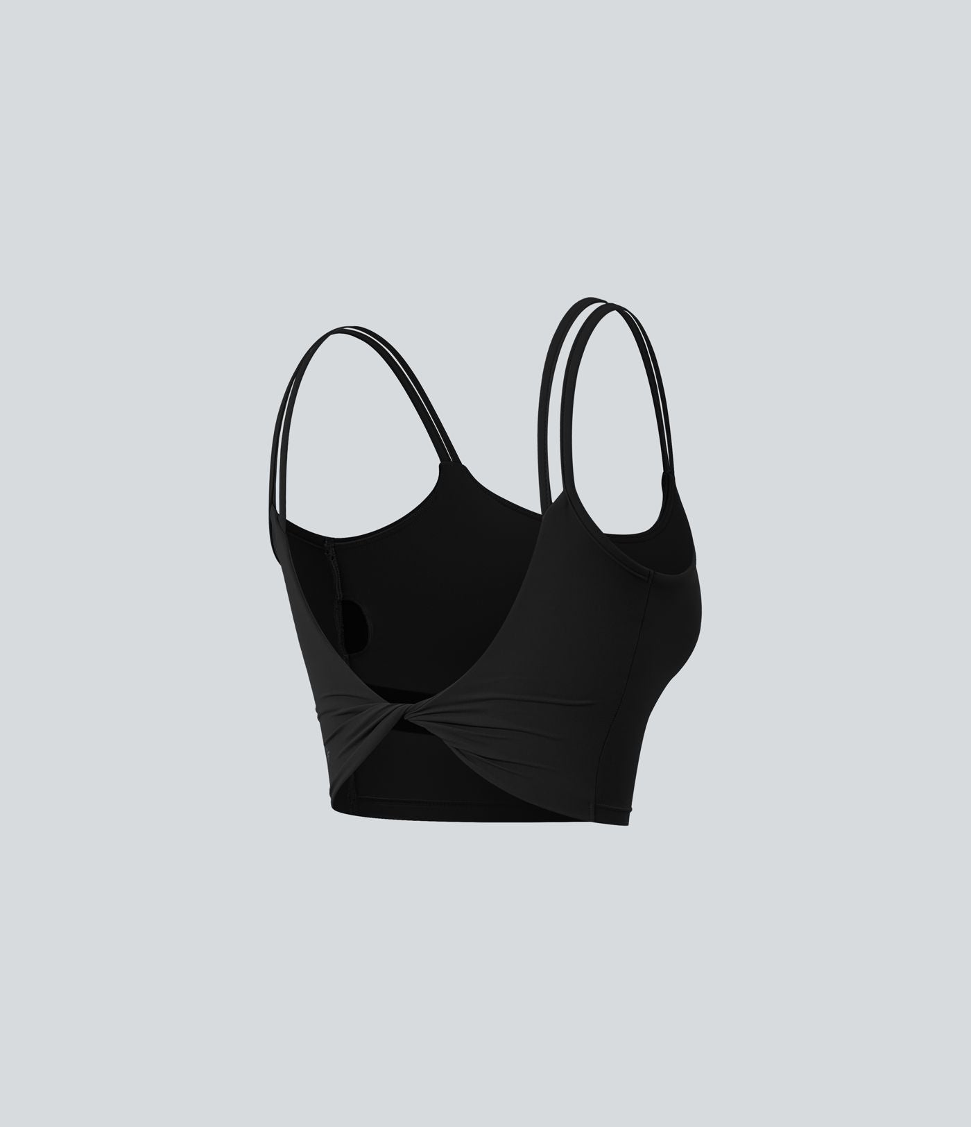 Débardeur yoga court Halara UltraSculpt™ double bretelles torsadé dos nu