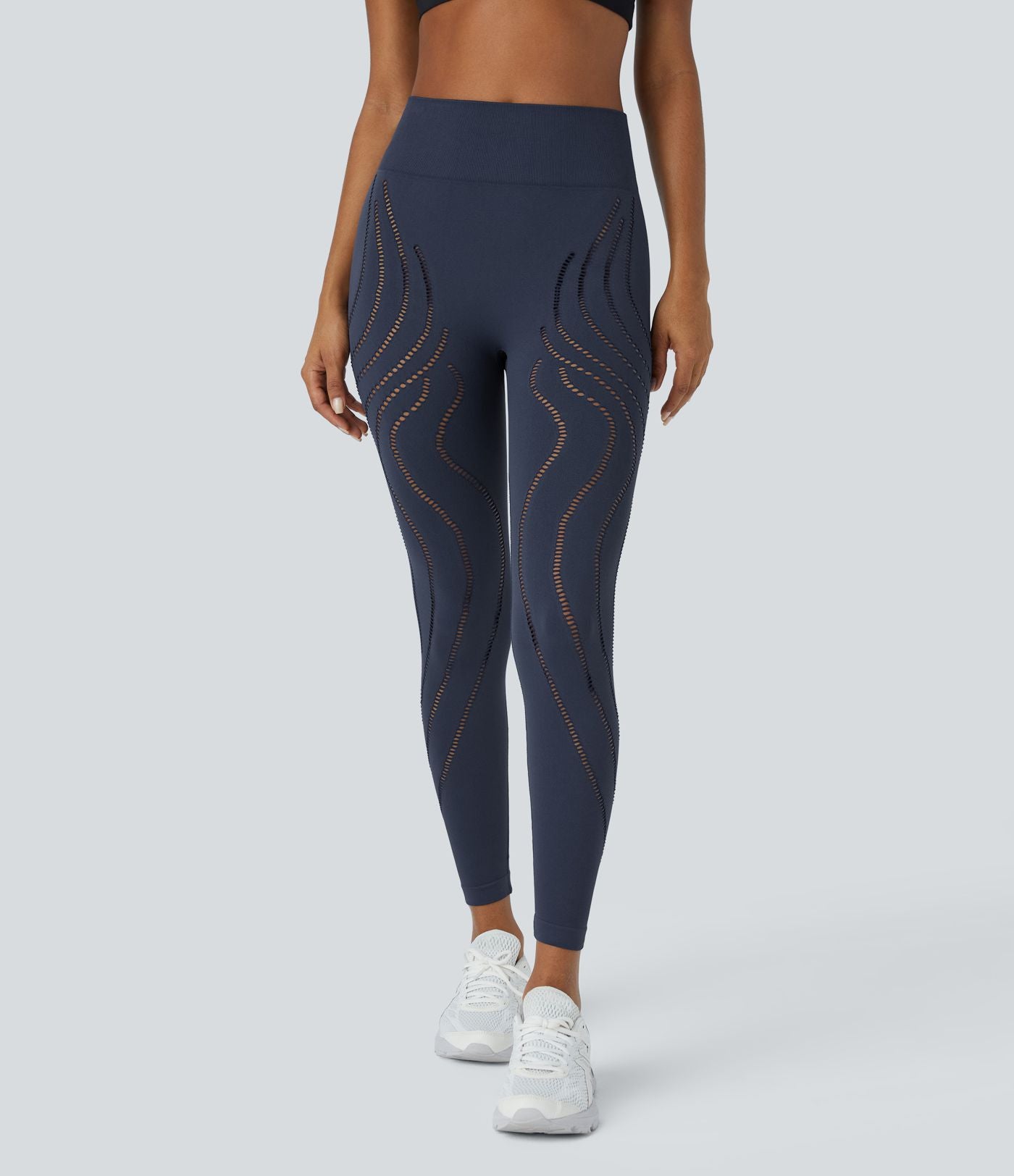 Legging yoga 7/8 taille haute avec découpes sans couture OneForm Seamless Flow