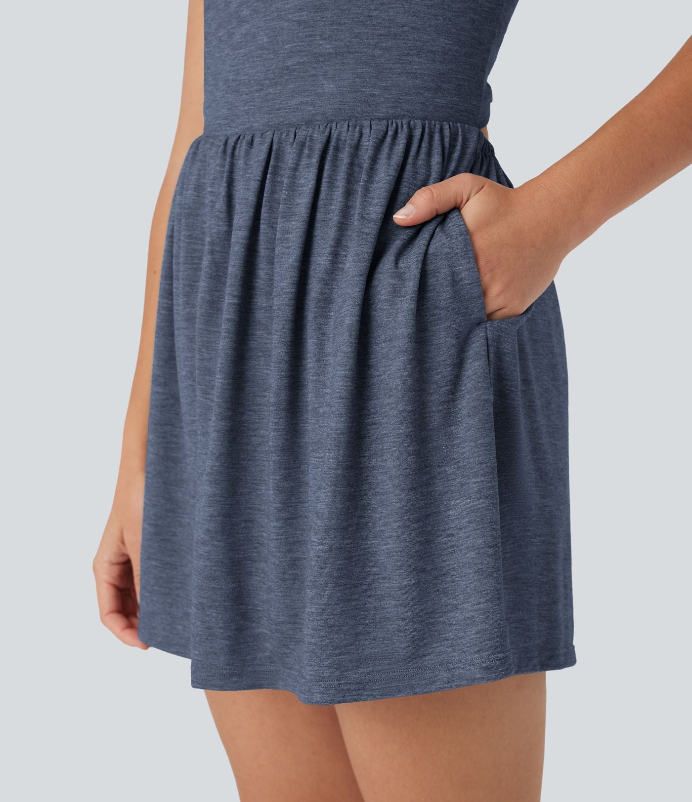 Combi-short 2-en-1 avec coussinets et poches - Édition Easy Peasy
