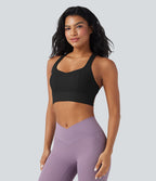 Brassière de sport yoga soutien souple dos nageur à bretelles croisées bonnets A-C