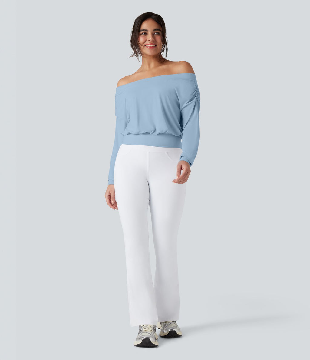 Haut de sport yoga oversize épaules dénudées effet frais InstantCool séchage rapide