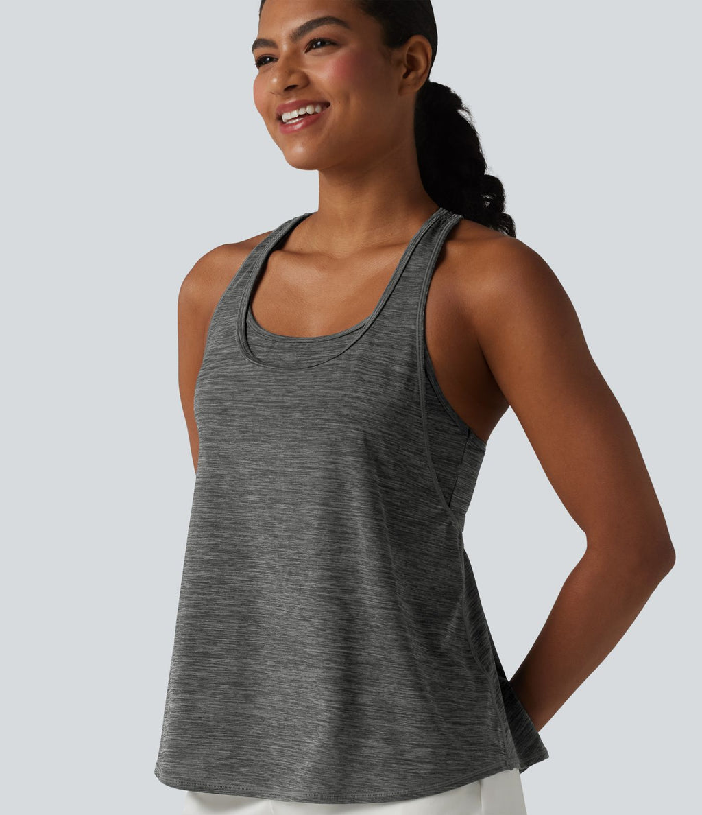 Débardeur de sport dos nageur col U soutien-gorge intégré