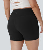 Short cycliste 12,5 cm d'entraînement gainant taille haute grande taille avec poches Halara UltraSculpt™