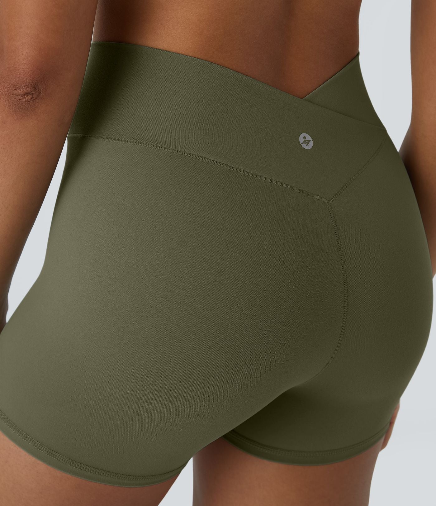 Softlyzero™ Short 7,5cm Biker Taille Haute Croisé Uni