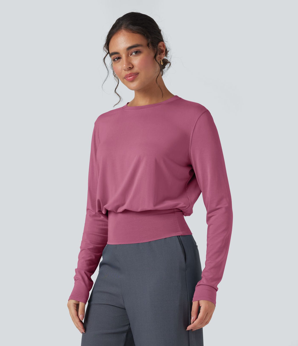 T-shirt de travail col rond manches longues