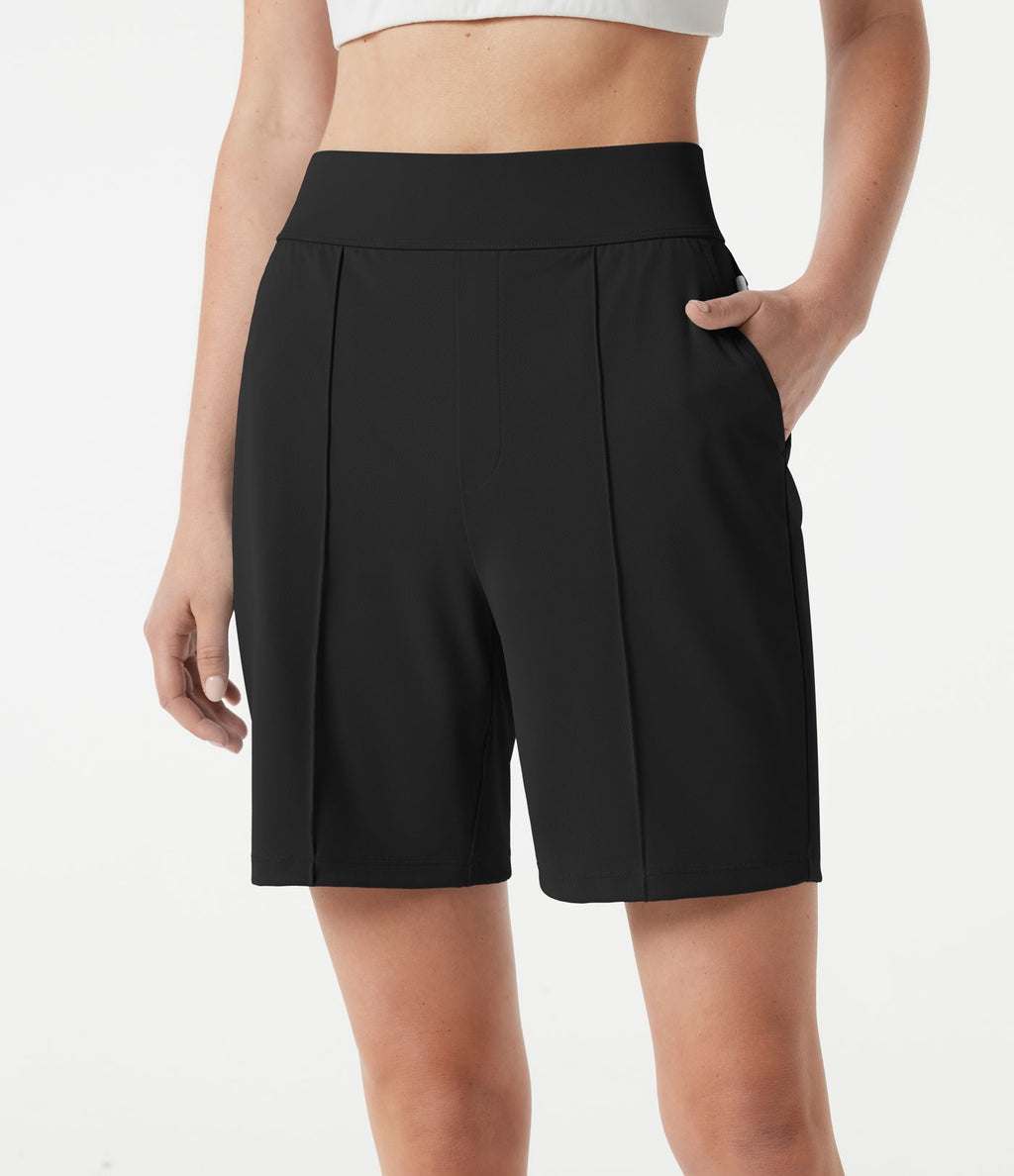Short de golf taille haute à séchage rapide avec poches 17,5 cm - Golf Tee - UPF40+
