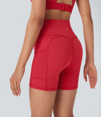 Short 2-en-1 d'entraînement gainant taille haute à séchage rapide avec poches Breezeful™