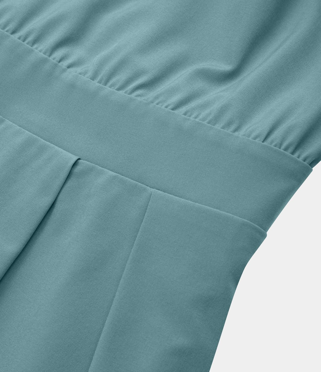 Breezeful™ Robe Casual Plissée à Bretelles Réglables Mini Dos Nu Découpée Poche Latérale Séchage Rapide