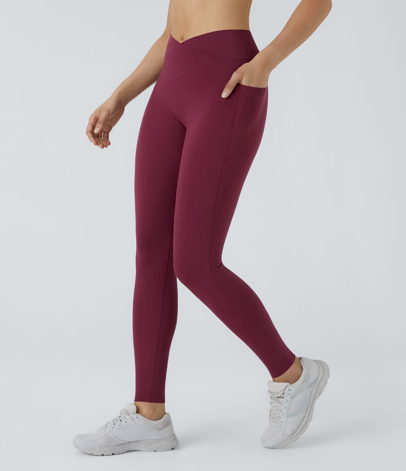Patitoff™ 2.0 Legging Yoga Résistant Poils d'Animaux Taille Haute Croisée Poches Latérales