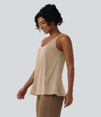 Débardeur casual col U coupe ample