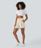 Short de travail large taille haute DayStretch avec poches