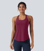 Débardeur running Halara UltraSculpt™ col rond dos croisé bonnets E-G