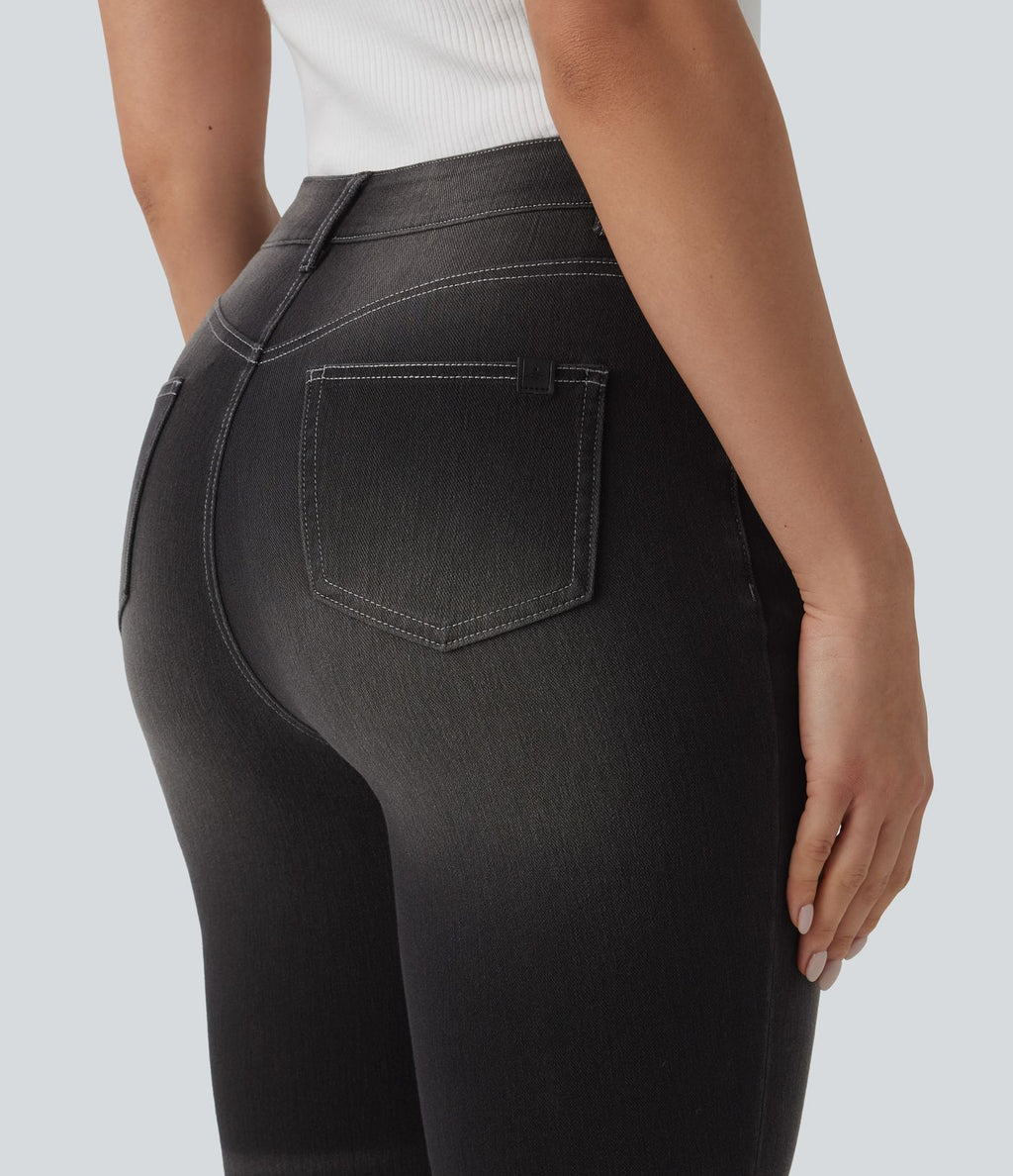Halara Flex™ Jean slim décontracté taille haute avec poches