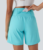 Short de yoga SoftlyZero™ Airy 2-en-1 taille très haute avec poches et effet frais InstantCool 17,5 cm