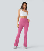 Pantalon de yoga à coupe bootcut gainant galbant taille haute avec effet scrunch et poches Halara UltraSculpt™