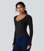 Top casual chaud push-up à manches longues - Bonnet A/B