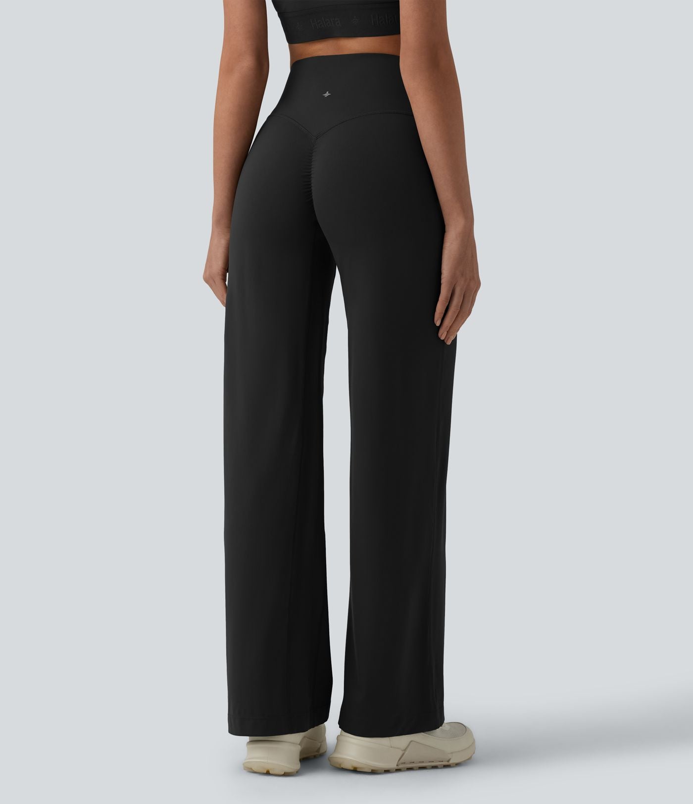 SoftlyZero™ Pantalon yoga coupe droite gainant taille haute à fronces - UPF50+
