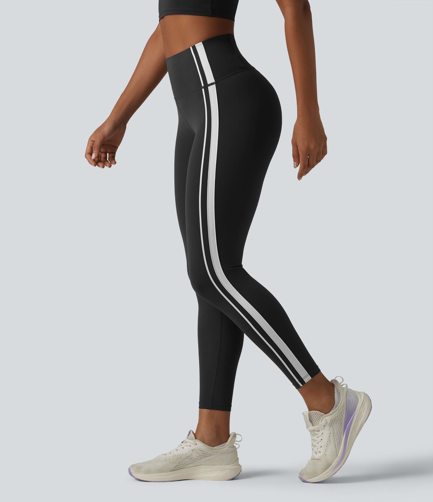 Halara UltraSculpt™ Legging de yoga ventre plat taille haute avec bandes latérales et poche