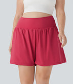 Short tailleur 2-en-1 Cool Touch yoga taille très haute Softlyzero™ Airy grande taille 17,5 cm avec poches