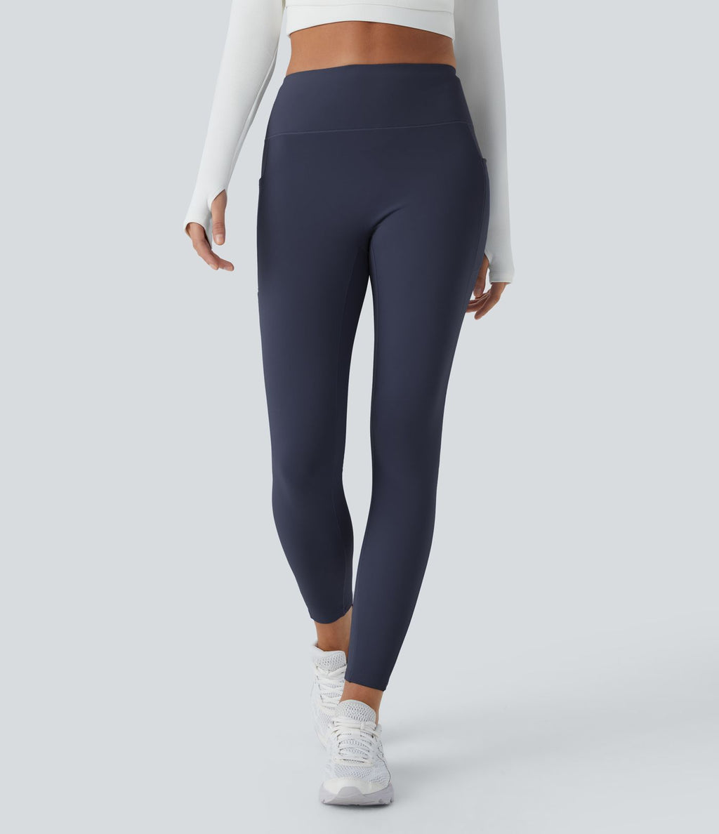 Legging thermique 7/8 Softlyzero™ taille haute coupe ajustée avec poches latérales