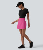 Jupe de golf courte 2-en-1 SoftlyZero™ Airy effet frais InstantCool taille ultra-haute gainant avec ourlet arrondi et poches
