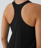 Robe décontractée mi-longue Breezeful™ dos nageur poche latérale fluide asymétrique séchage rapide A-C