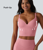 Halara UltraSculpt™ Débardeur yoga push-up à bretelles croisées réglables et coussinets non amovibles