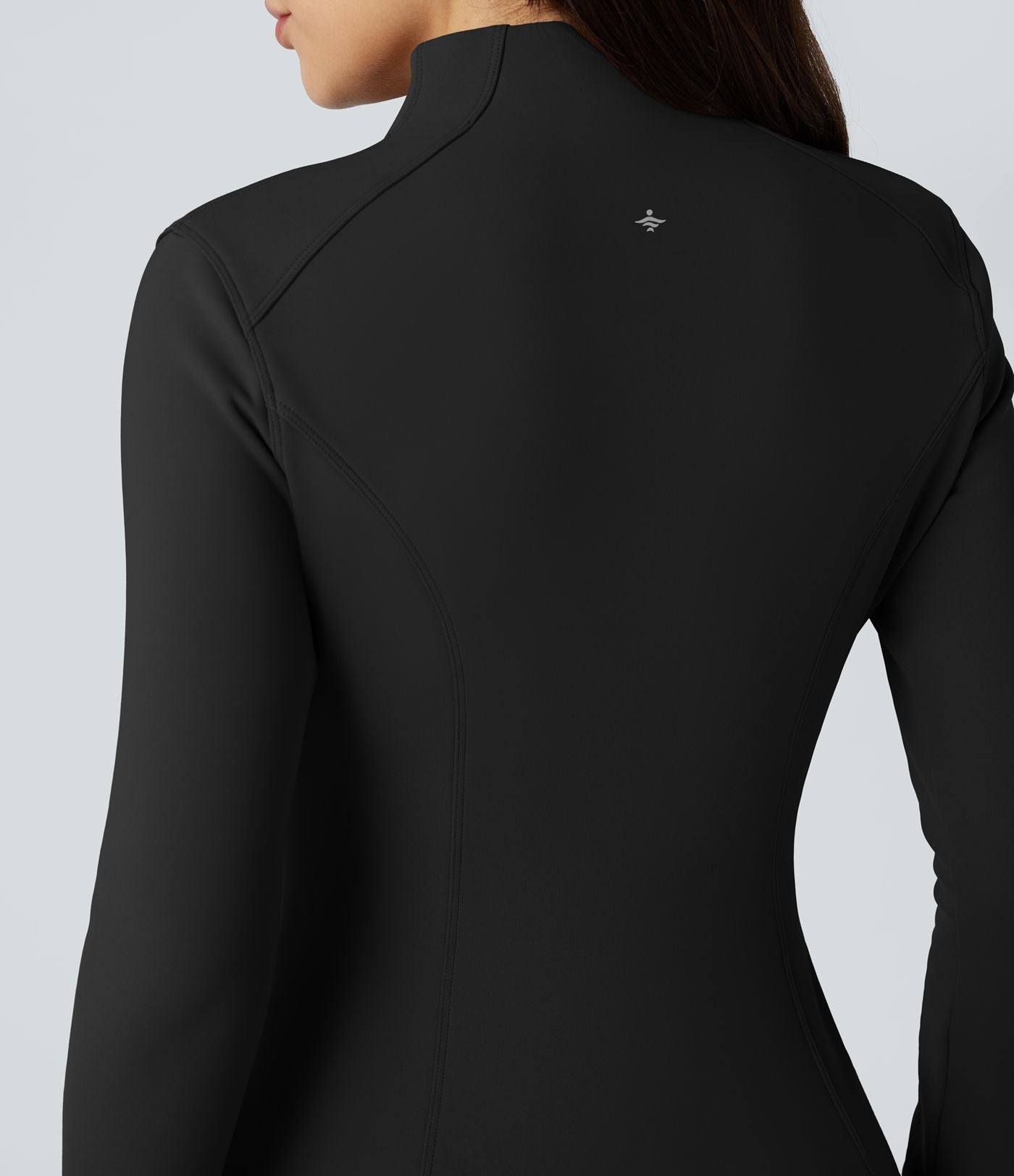 Veste d'entraînement polaire manches longues avec trous pouces et poches