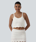 Gilet court col rond