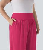 Pantalon tailleur gainant taille haute avec poches Halara Flex™