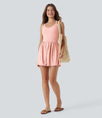 Combi-short 2-en-1 avec coussinets et poches - Édition Easy Peasy
