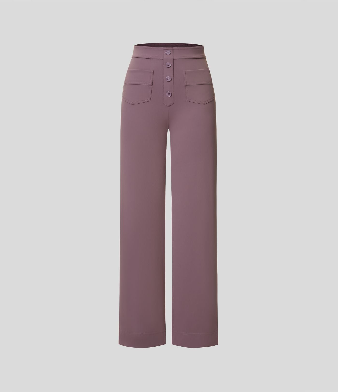 Pantalon taille haute coupe droite DayStretch avec poches