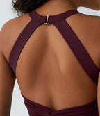 Robe de Danse Sport Mini à Volants Torsadés Dos Nu - Longueur Plus