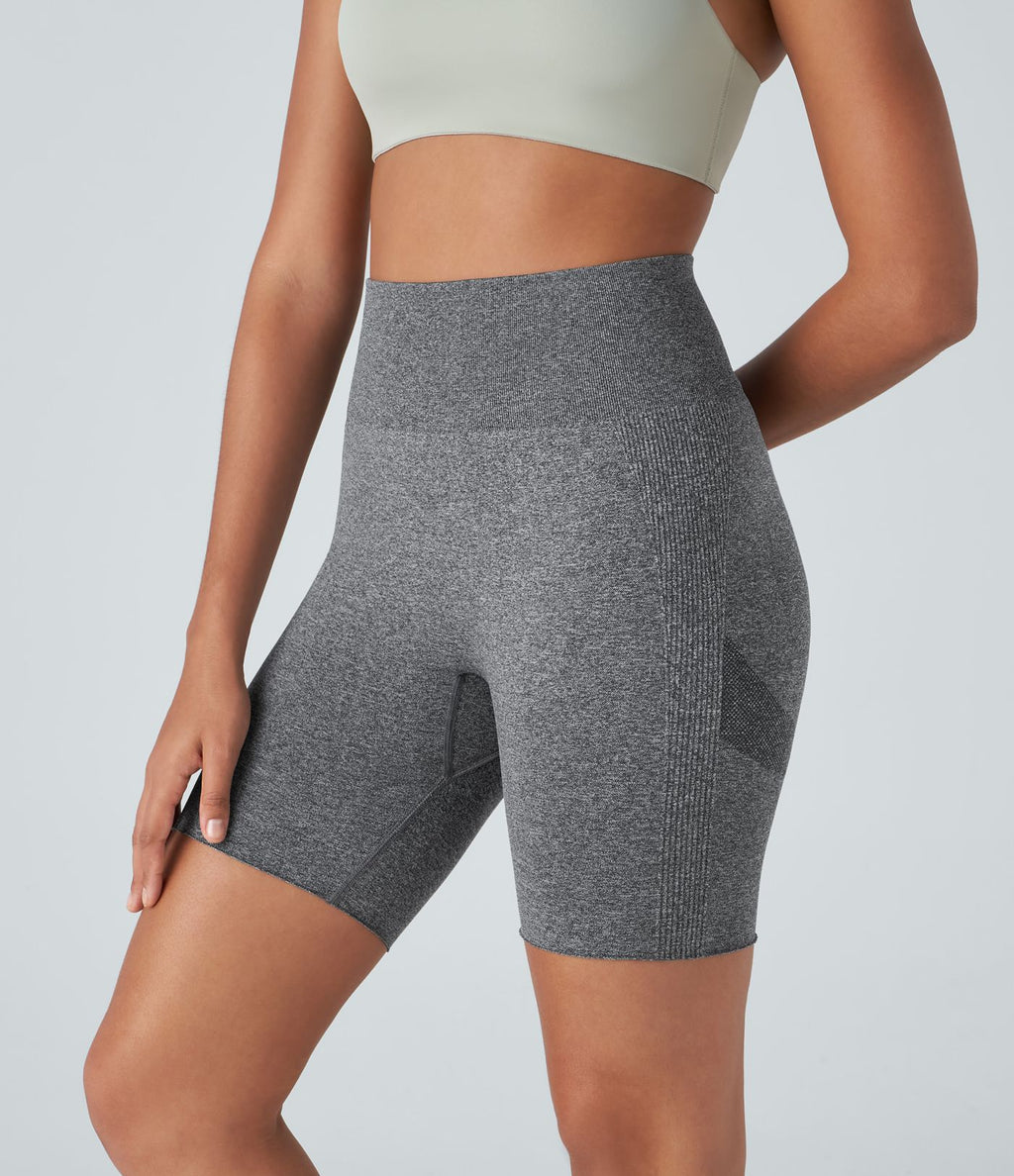 Short cycliste yoga 17,5 cm effet push-up taille haute sans couture OneForm Seamless Flow