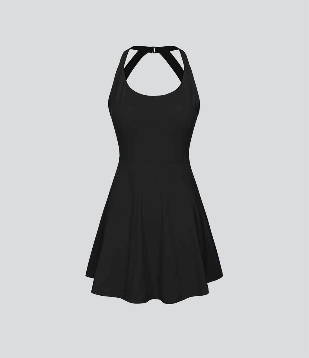 Robe de sport danse mini évasée E-G