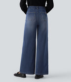 Halara Flex™ Jean large décontracté taille haute gainant avec poches