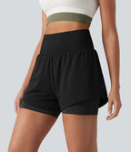 OneForm Short de sport 2-en-1 sans couture taille haute 10 cm avec poche