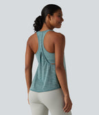 Débardeur de sport dos nageur col U soutien-gorge intégré