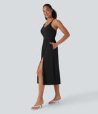 Robe caraco décontractée SoftlyZero™ Airy dos nageur effet frais InstantCool avec poches, bonnets E-G