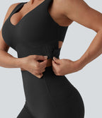Brassière de sport d'entraînement Halara UltraSculpt™ maintien moyen col V push-up - Bonnets E-G