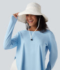 Chapeau de soleil large bord réglable - UPF40+