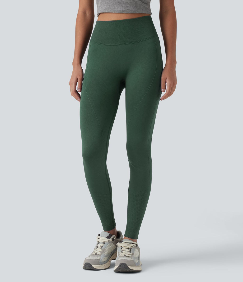 Seamless Flow Legging yoga taille haute gainant et sculptant