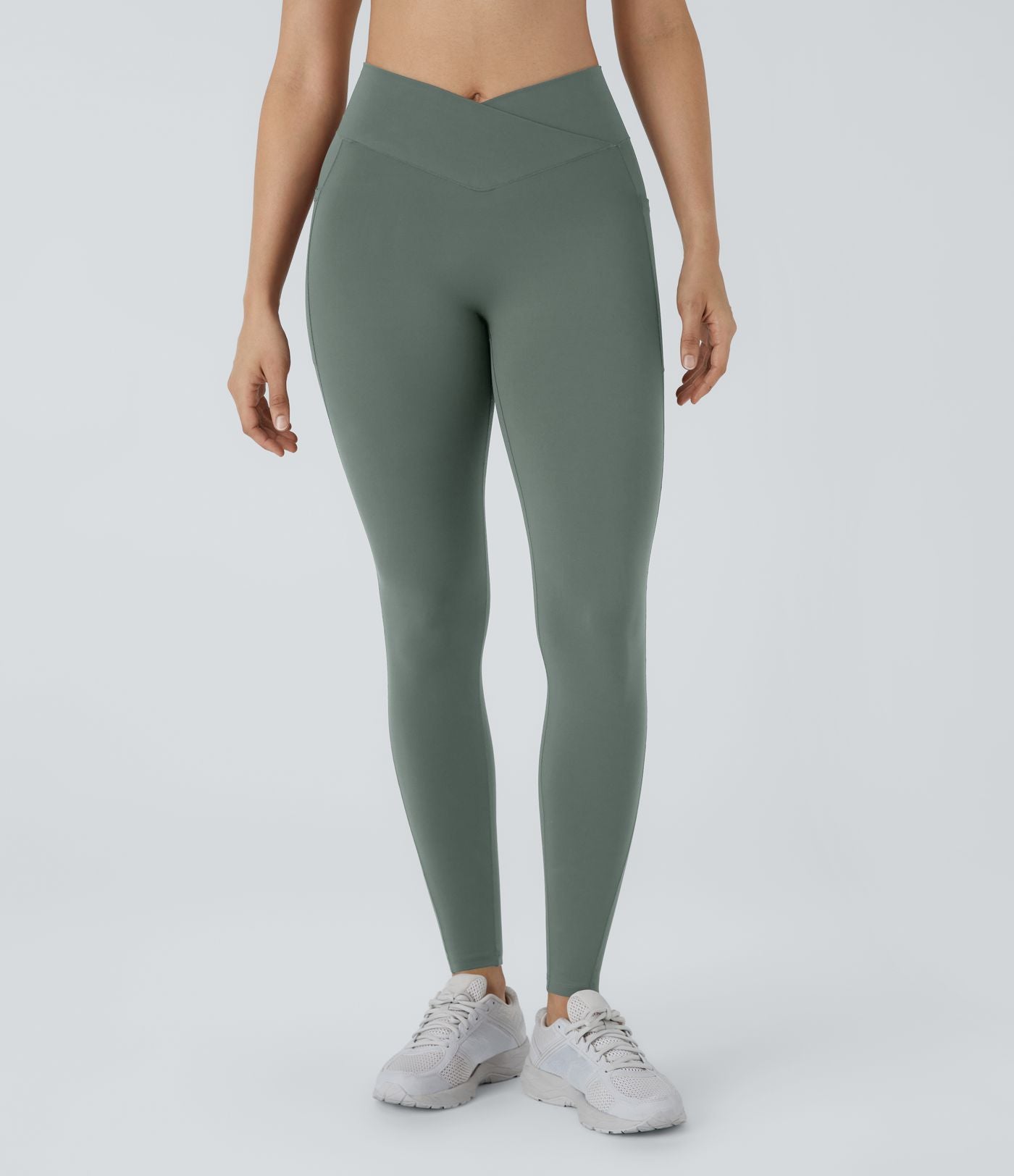 Patitoff™ 2.0 Legging Yoga Résistant Poils d'Animaux Taille Haute Croisée Poches Latérales